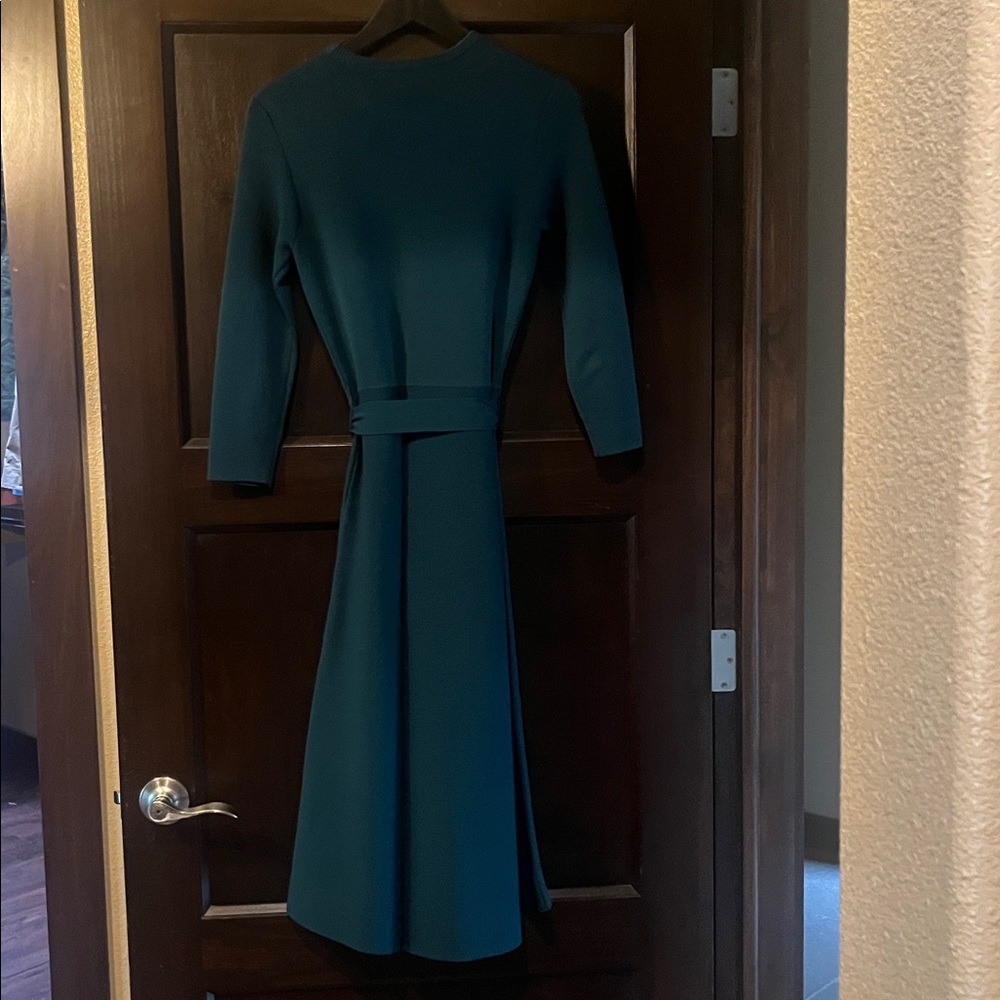 Eliza J Teal Long Sleeve Dress
